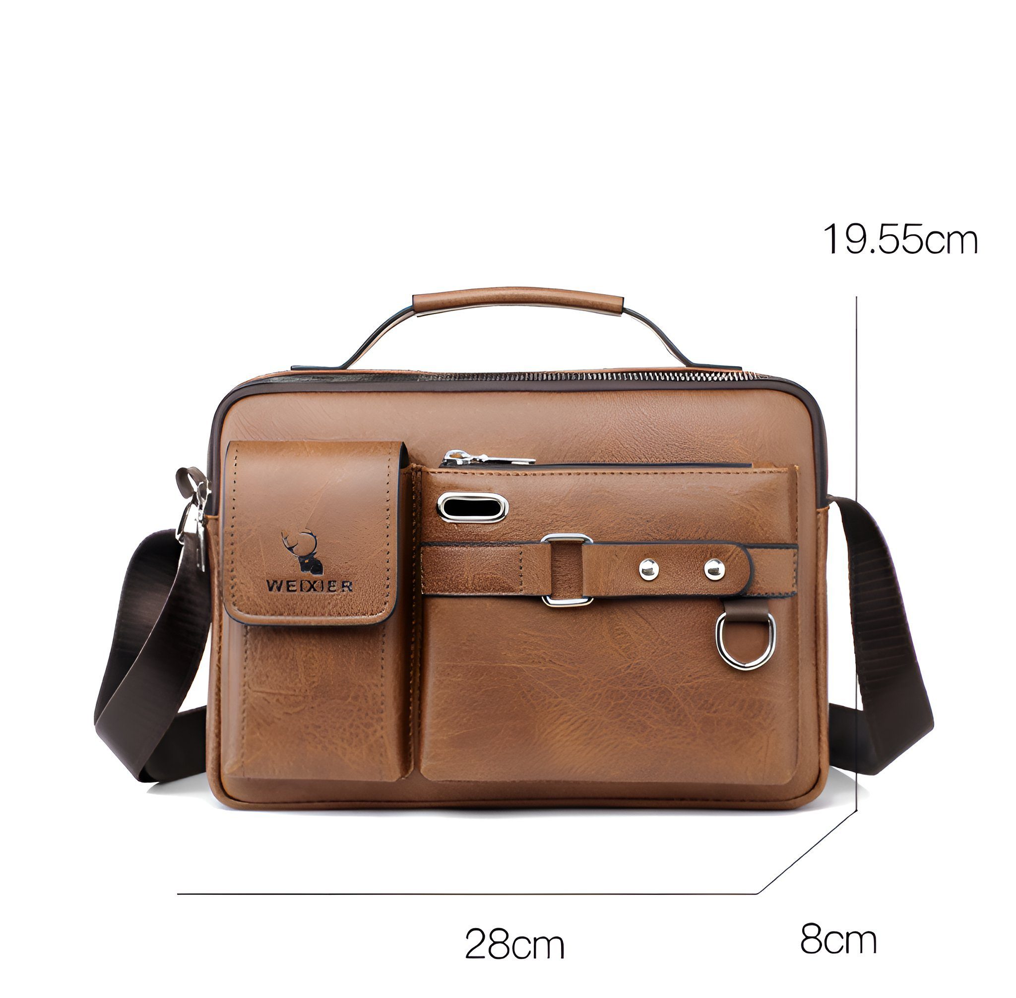 Suzakuin Umhängetasche Herren Umhängetasche - Stilvoll und Praktisch Leder handtasche