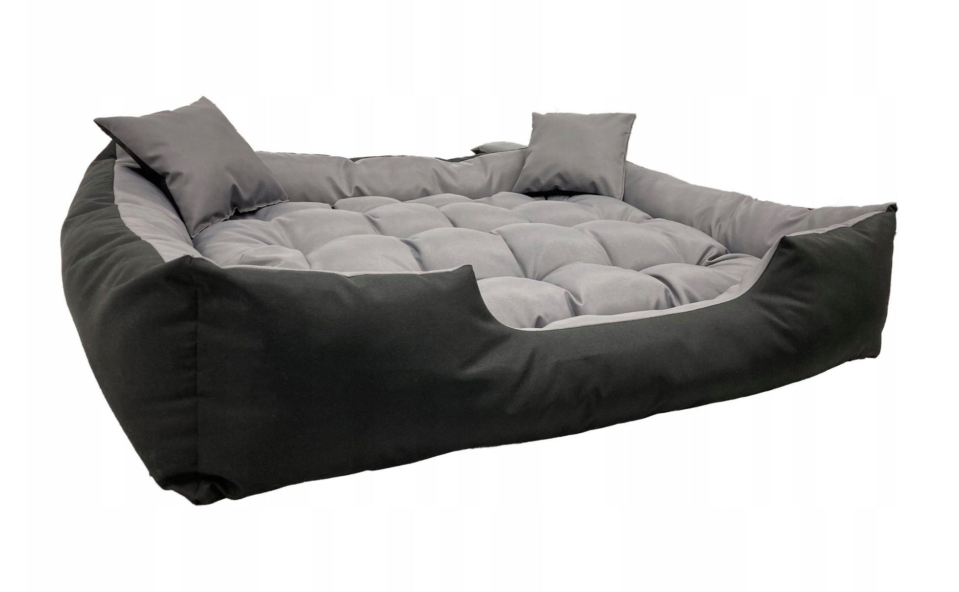 KomfortHome Tierbett Tierbett Hunde- und Katzenbett Waschbar, Wasserdicht, 2x Kopfkissen