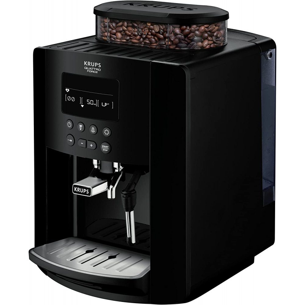 Krups Kaffeemaschine mit Mahlwerk EA8170 - Kaffee-Vollautomat - schwarz