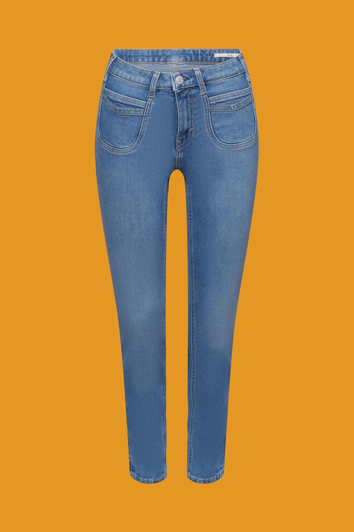High-Rise-Jeans im Slim Fit