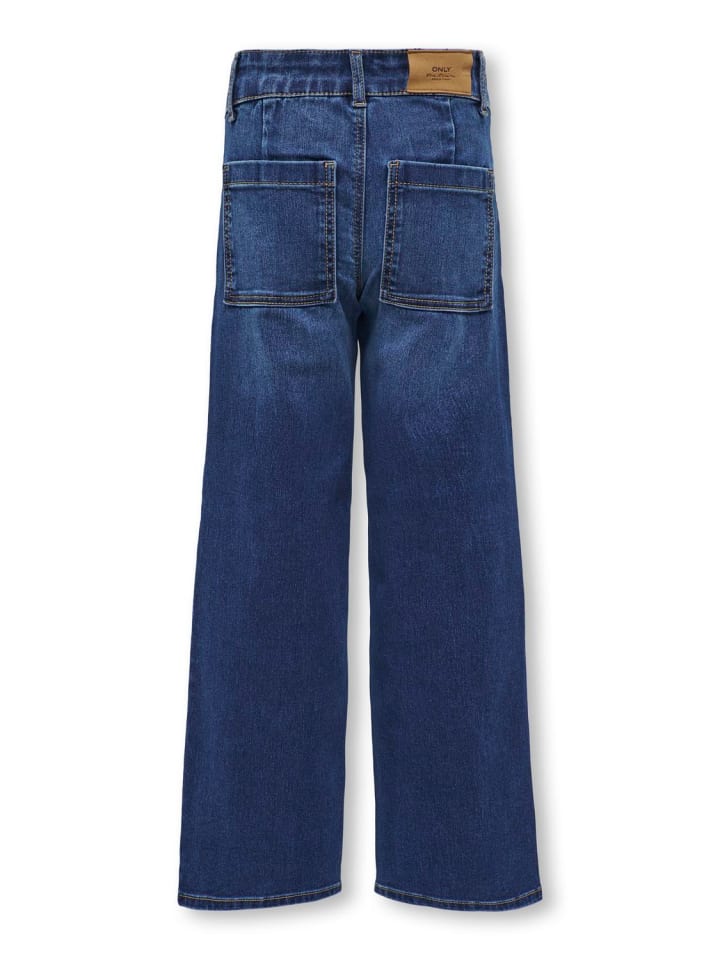 KIDS ONLY Jeans KOGSYLVIE CLEAN WIDE LEG in dark blue denim günstig kaufen
