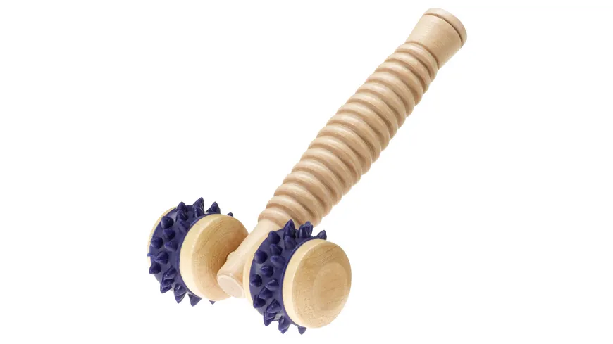Handmassagegerät mit langem Griff 2-Rollen