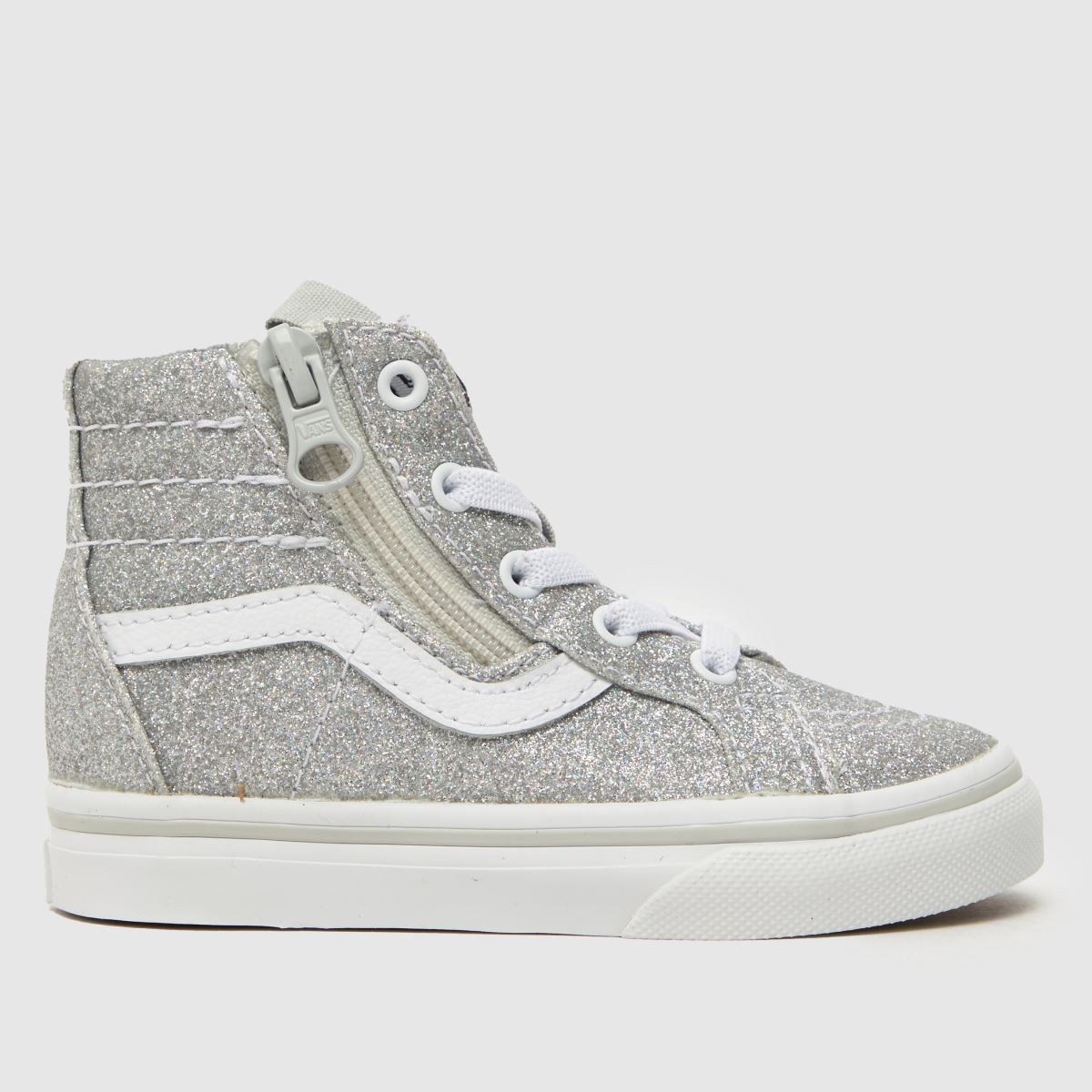 Vans ezüst SK8-Hi Reissue Zip Lány Kisgyermek Tornacipő