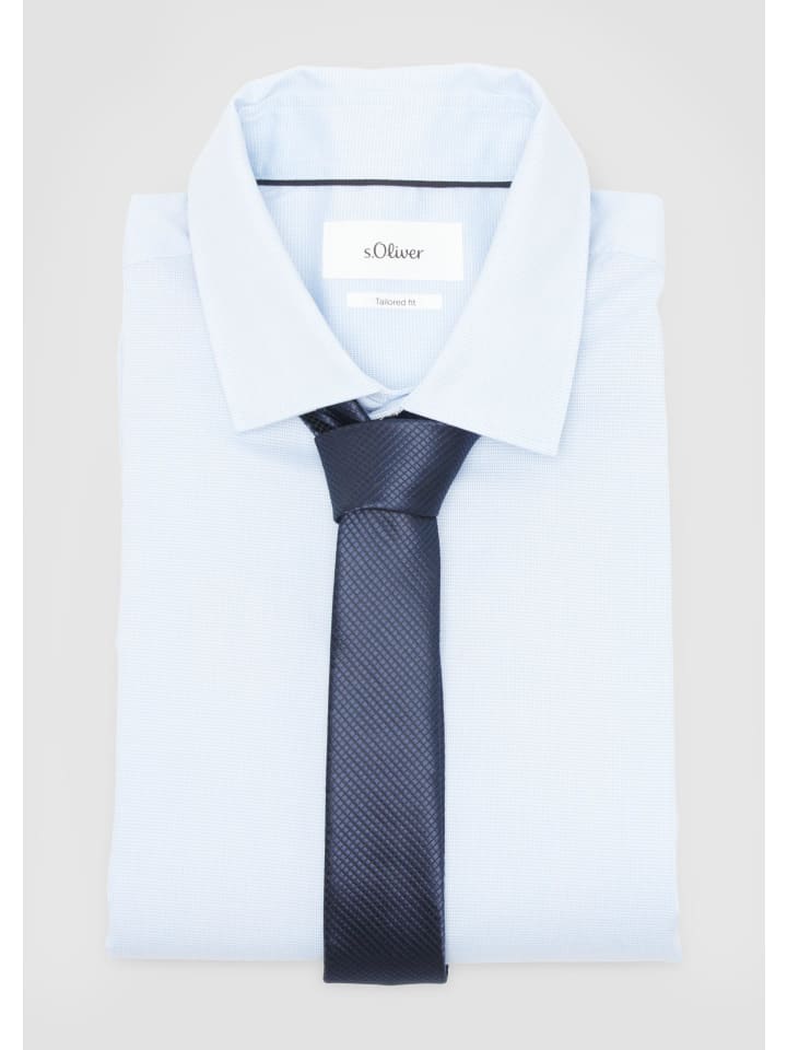 s.Oliver BLACK LABEL Krawatte in Blau günstig kaufen 1
