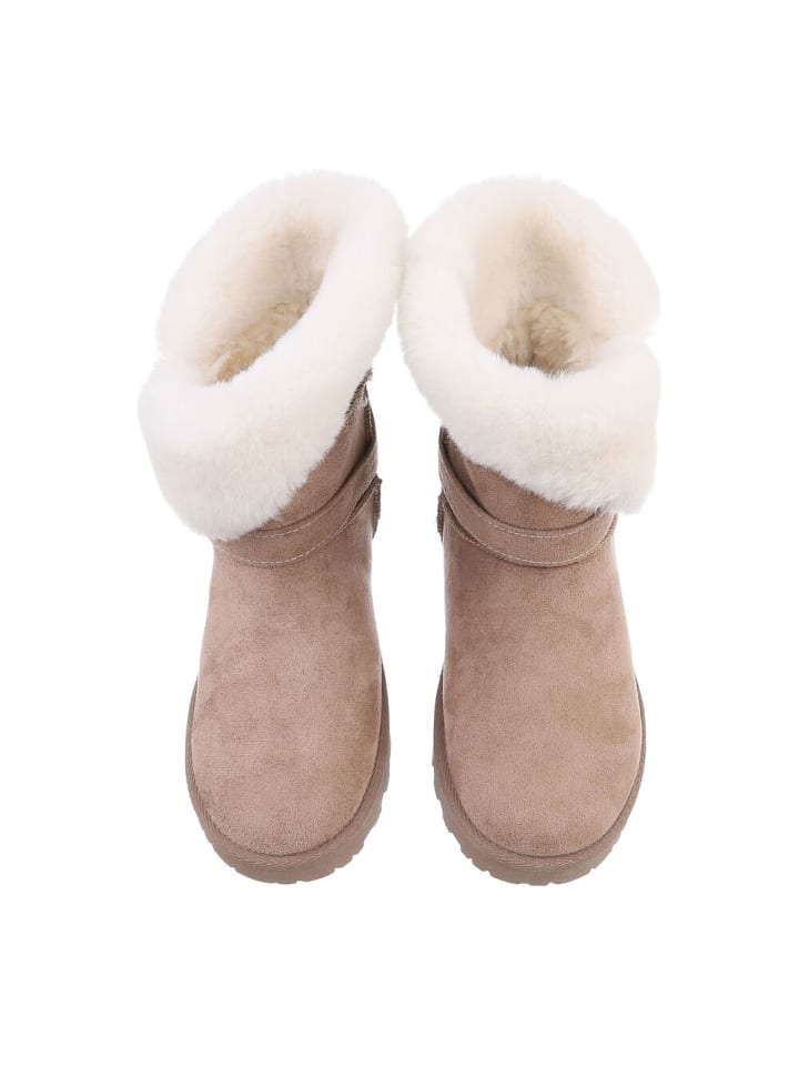 Ital-Design Stiefelette in Hellbraun günstig kaufen