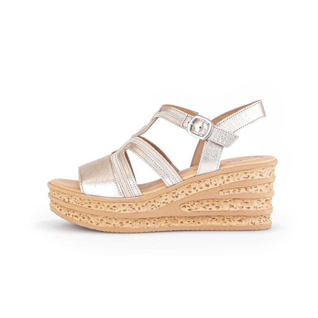 Gabor fashion Keilsandalette gold