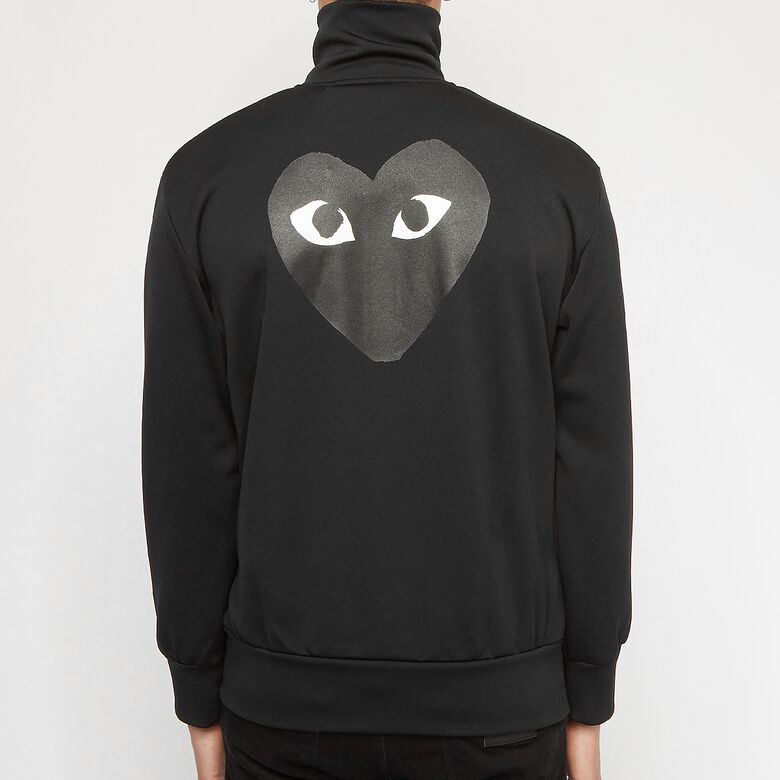 Comme des Garcons Play Play Sweatshirt Big Heart Black