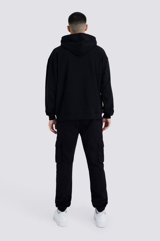 Slim-Fit Cargo-Jogginghose mit elastischem Bund und Schnalle