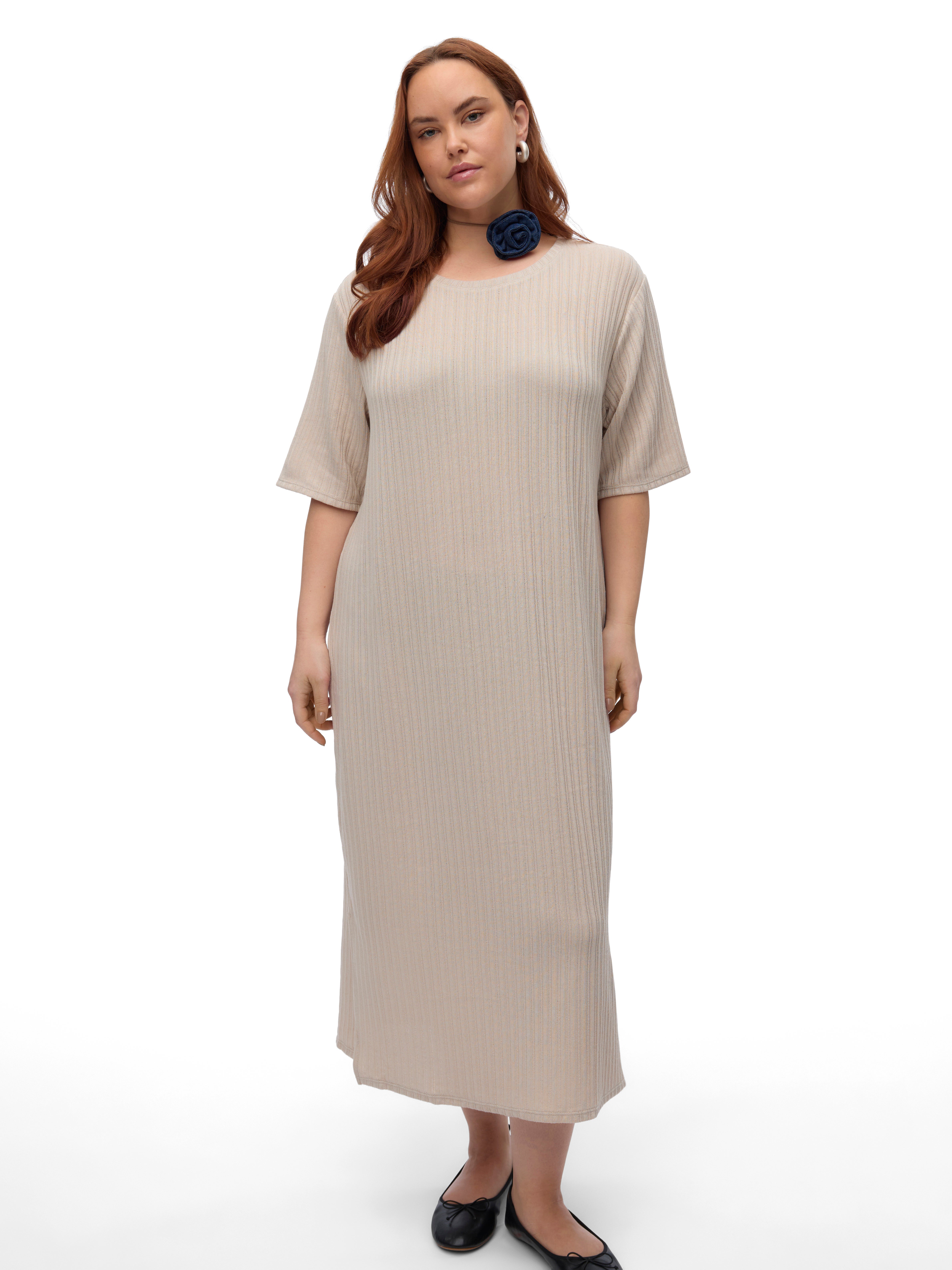 VMCOLIVA Langes Kleid