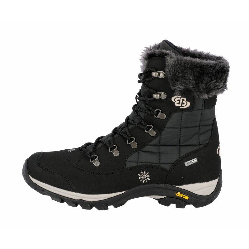 Brütting Himalaya schwarze Damen Schneestiefel