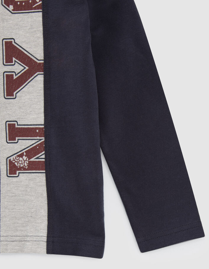 Polo marine, gris, bordeaux esprit rugby garçon
