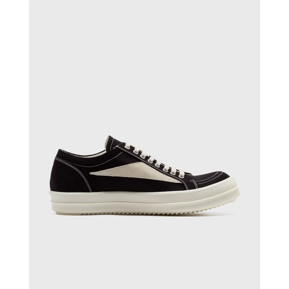 Rick Owens WOVENSHOES-VINTAGESNEAKS DU01D1803-BLACK-MILK-MILK / schwarz