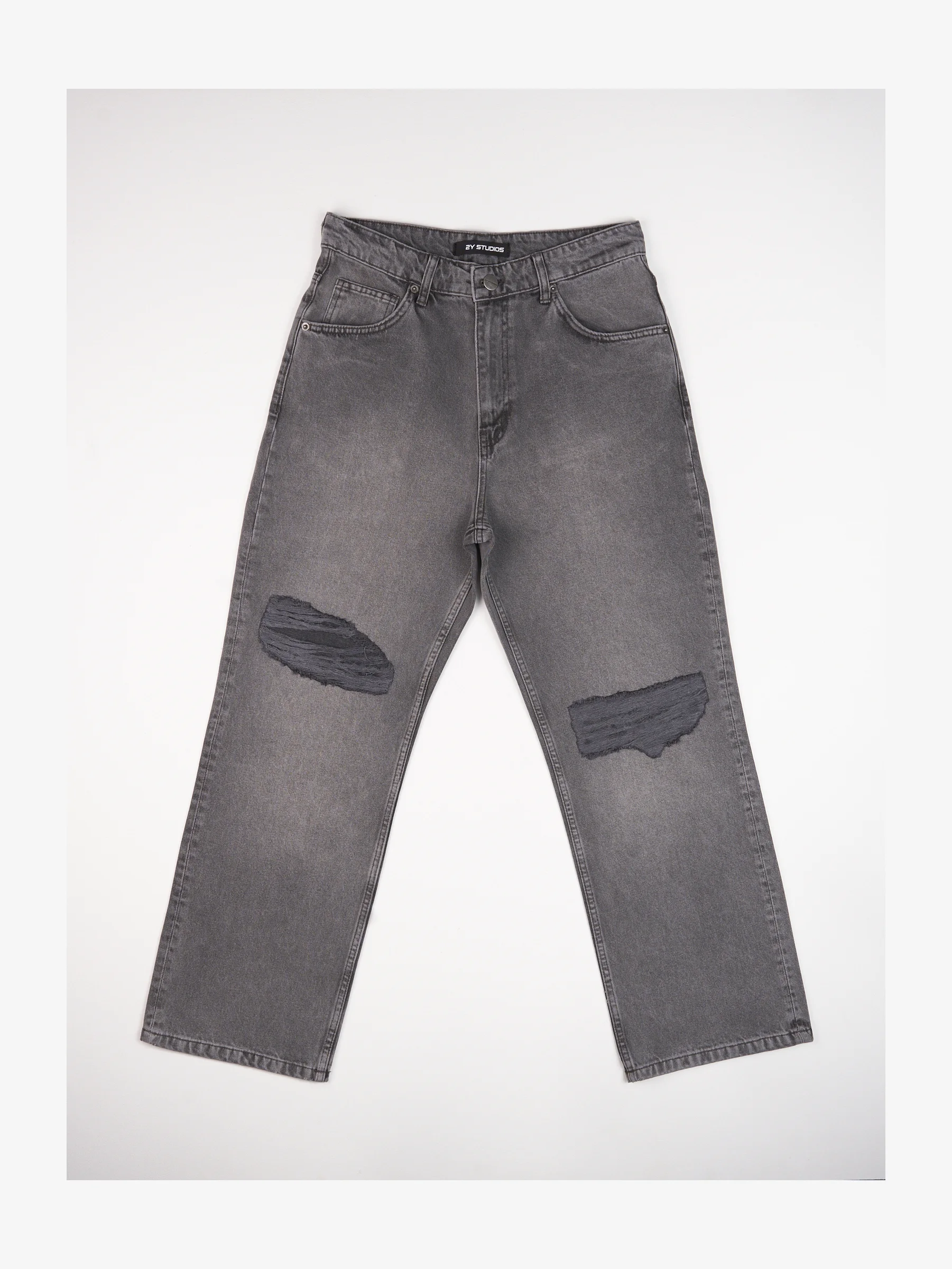 2Y Studios ANDUIN RIPPED BAGGY - Vaqueros holgados