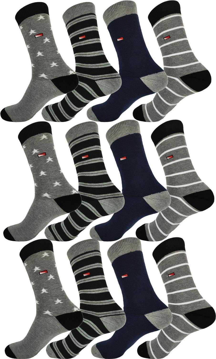EloModa Thermosocken 12 Paar Thermo Winter Socken Vollfrottee Warm Baumwolle; 39-42 43-46 (12-Paar)