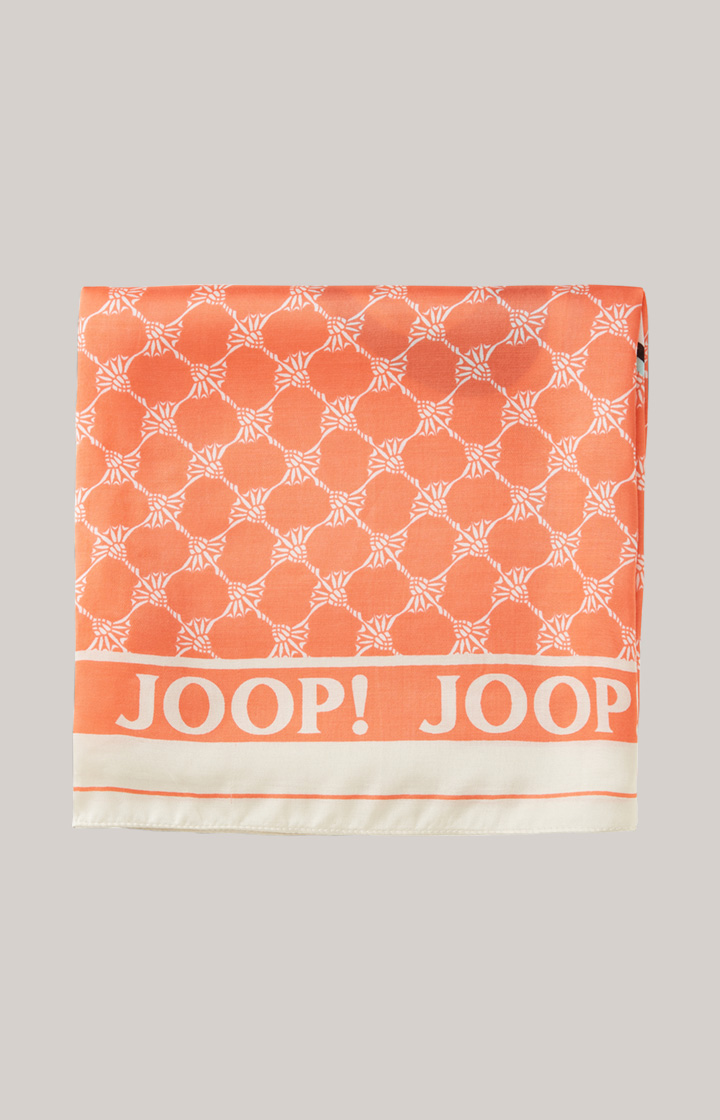 Tuch in Orange gemustert