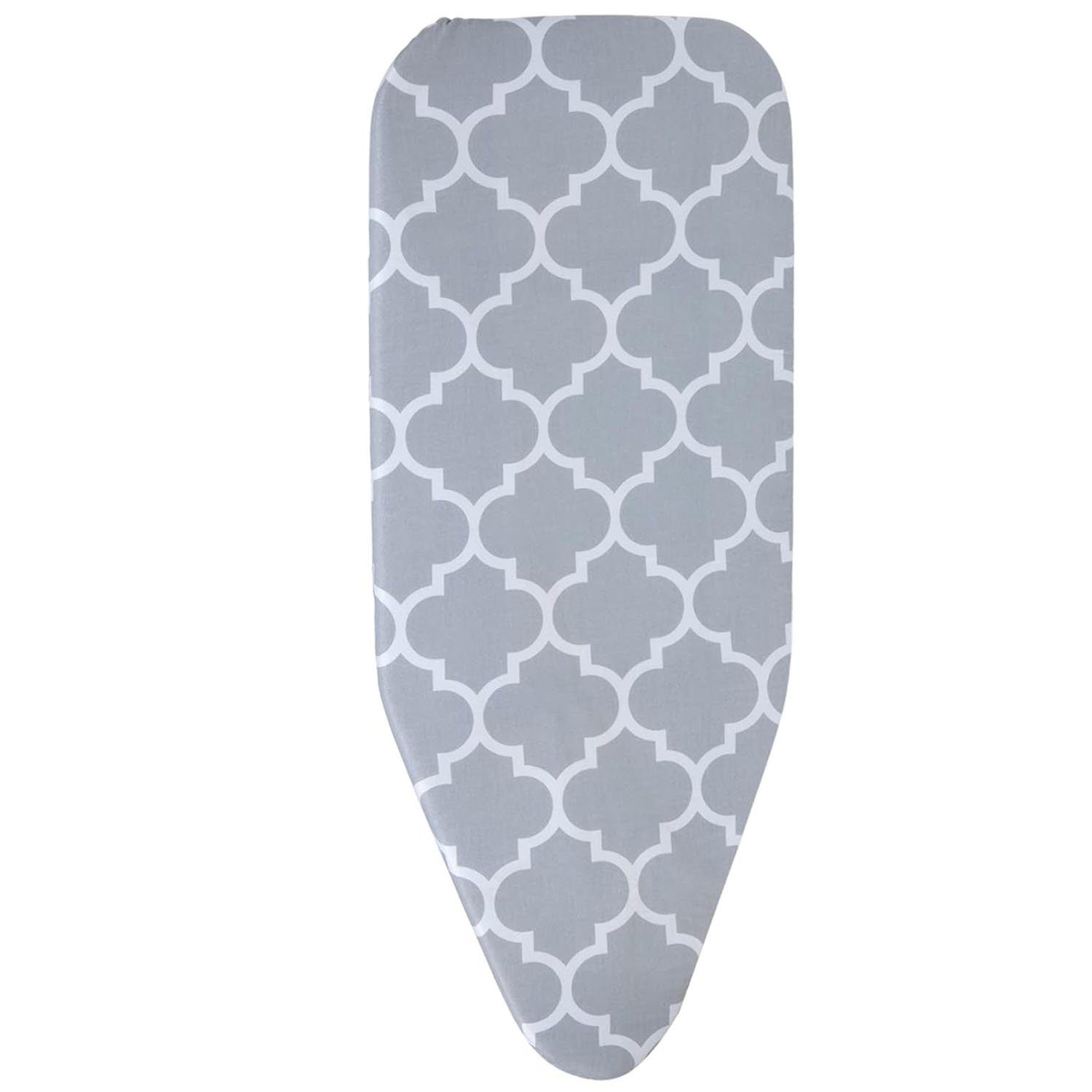 ASLENY Bügelbrettbezug Bügelbrettbezug 120x40cm, Cotton Comfort, Zubehör für Bügeltische, Ersatz-Bügelbrettbezug Grau, strapazierfähige, reißfeste Oberschicht
