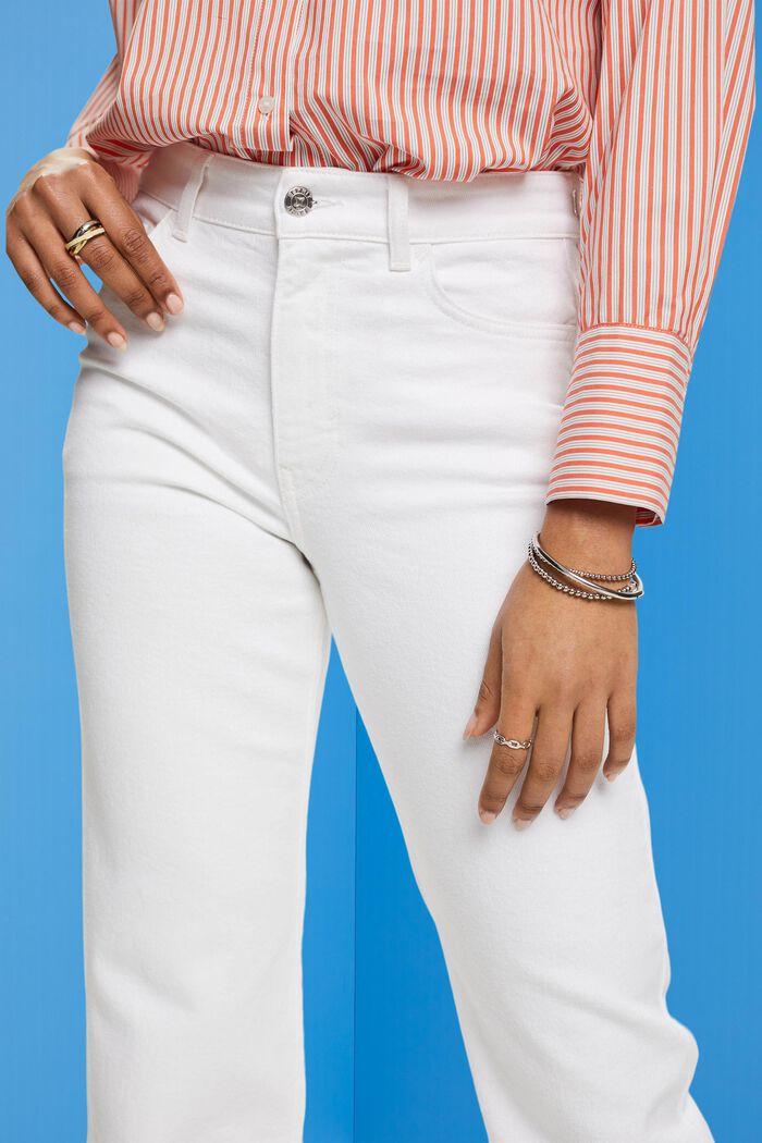 High-Rise-Jeans mit geradem Bein