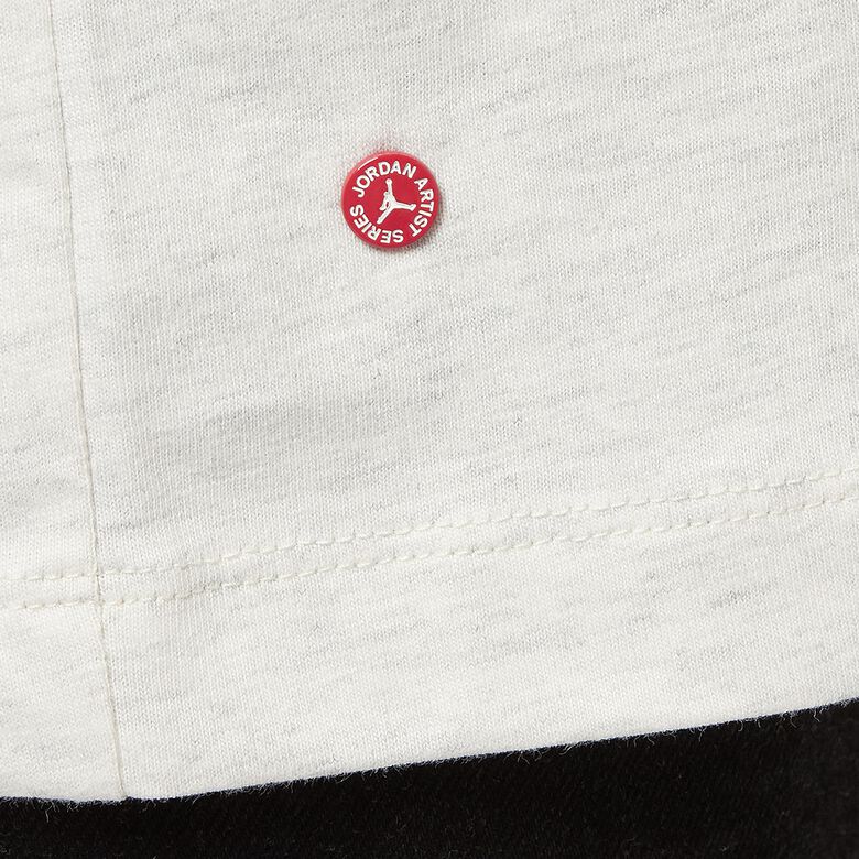 JORDAN Flight Artist Long Sleeve Crew oatmeal heather/white
