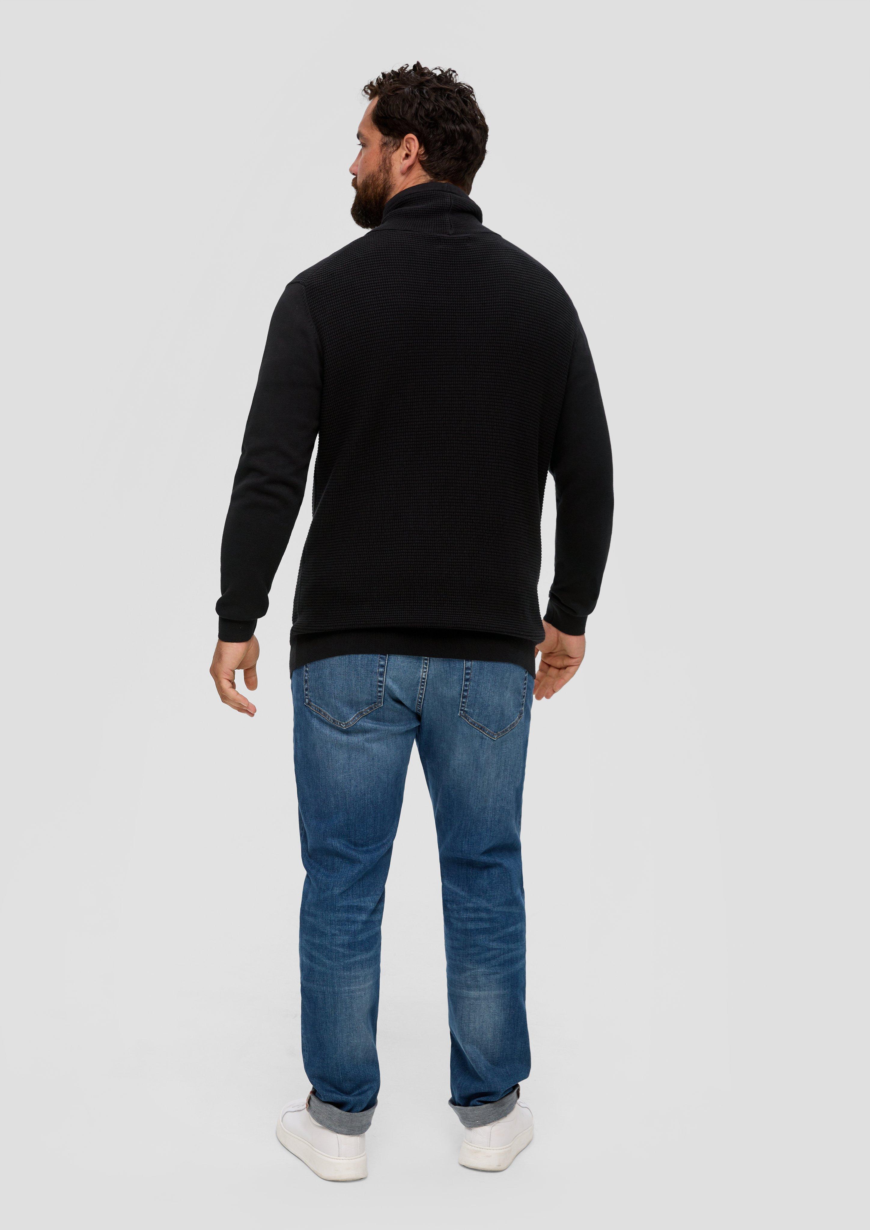 Strickpullover mit Jersey-Ärmeln  2143414-9999