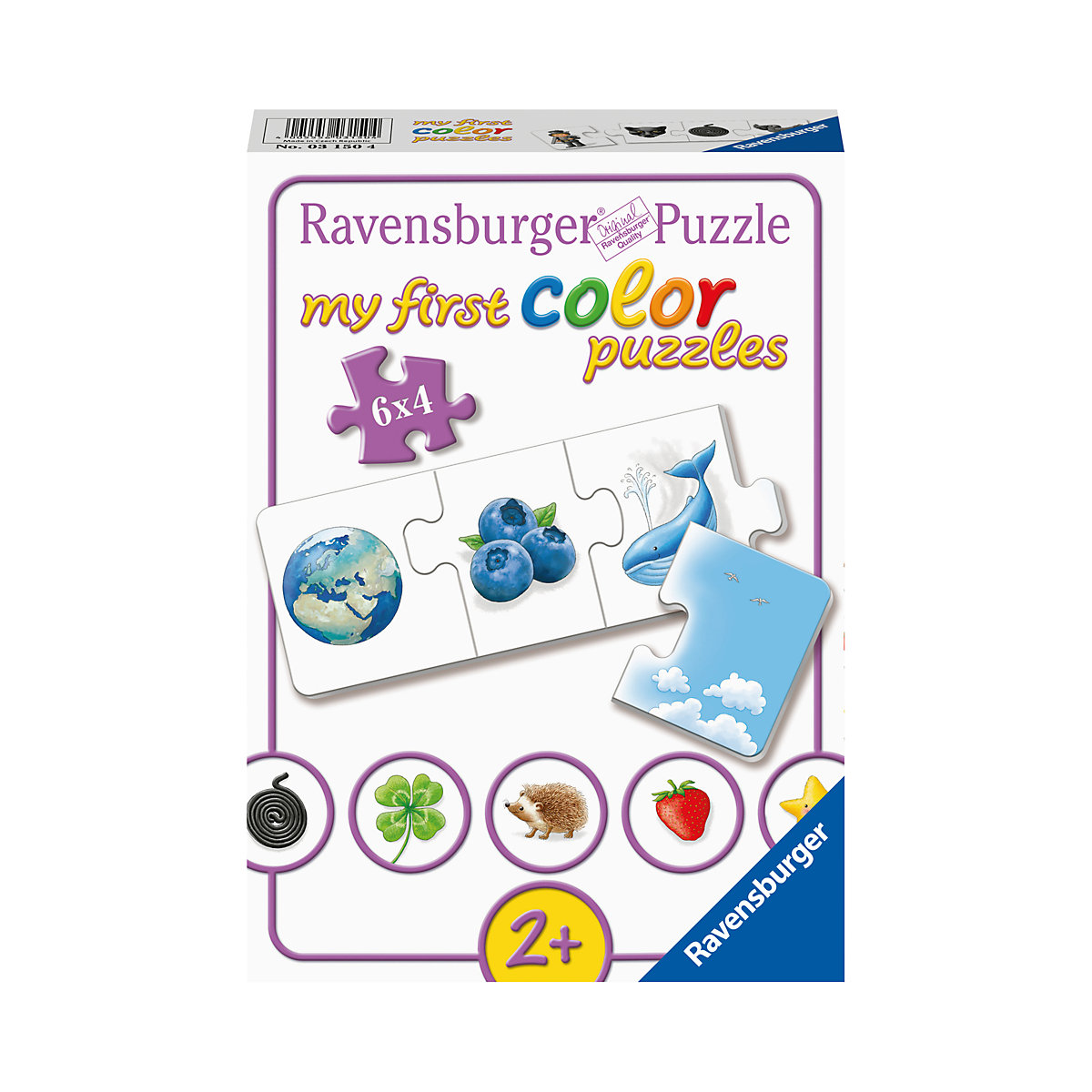 Ravensburger Kinderpuzzle - 03150 Farben lernen - my first color puzzle mit 6x4 Teilen - Puzzle für Kinder ab 2 Jahren