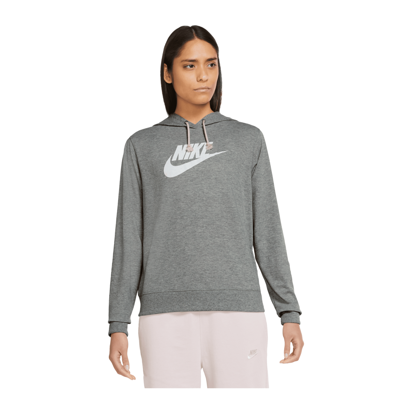 Nike Gym Vintage Hoody Damen Grau Weiss F063