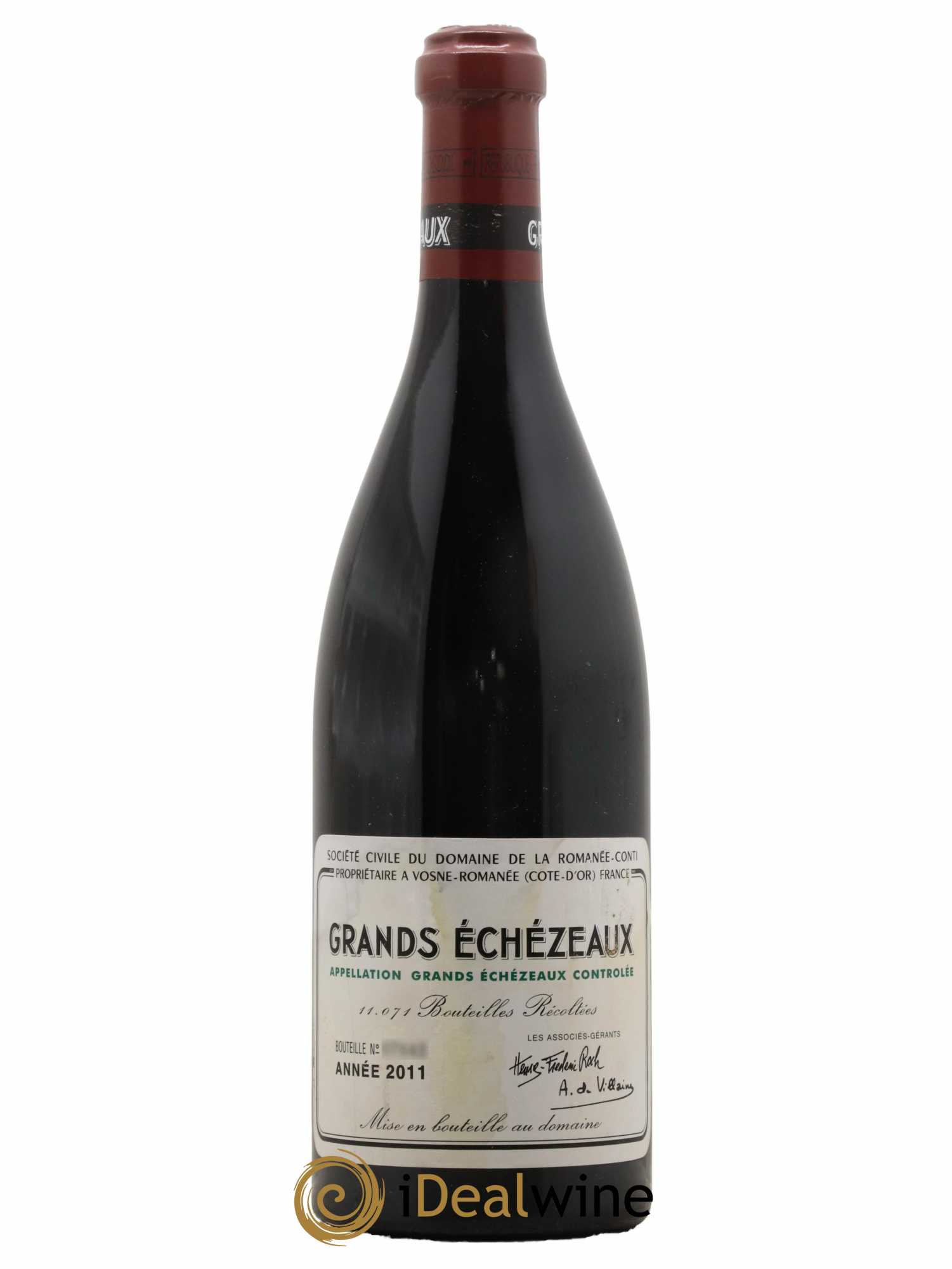 Grands-Echezeaux Grand Cru Domaine de la Romanée-Conti  2011 - Lot de 1 Bouteille