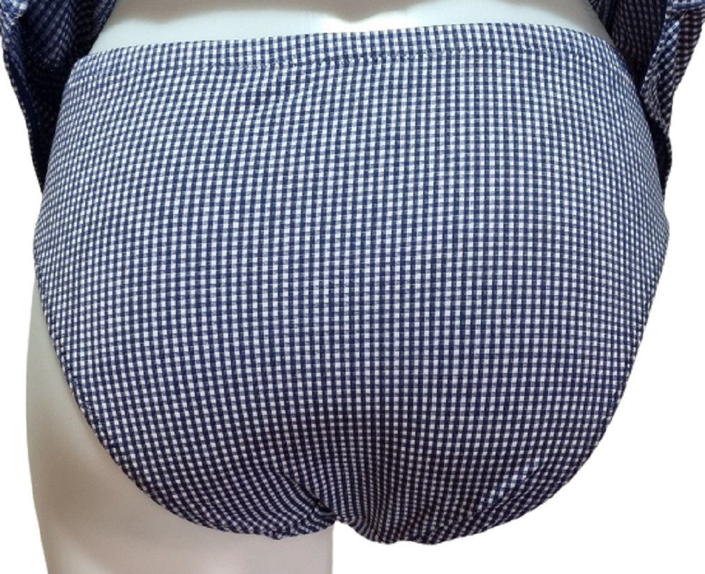 Anita Maternity Umstands-Tankini 9606 dunkelblau-weiß kariert 2-teilig