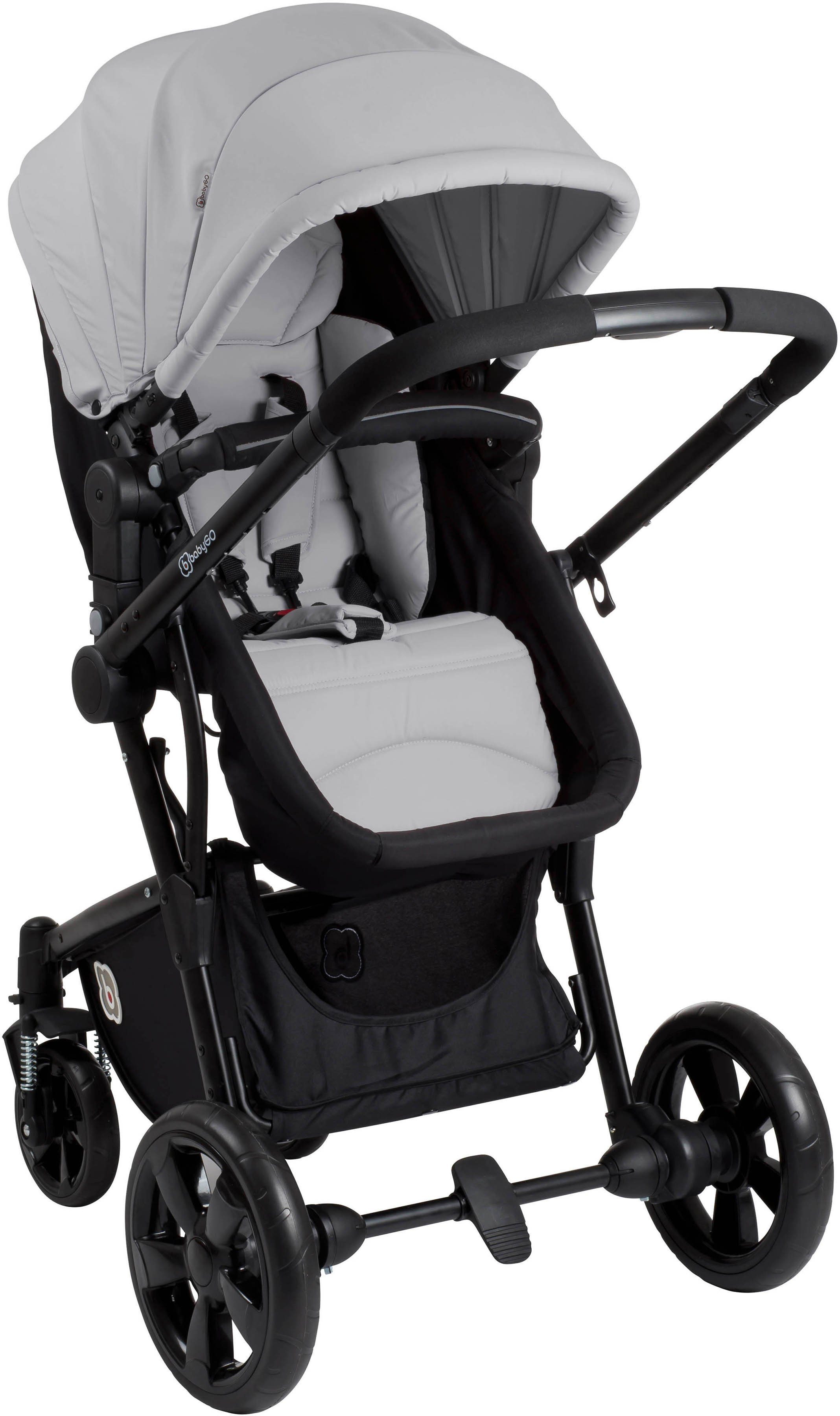 BabyGo Kombi-Kinderwagen Spring, grey, ; Kinderwagen