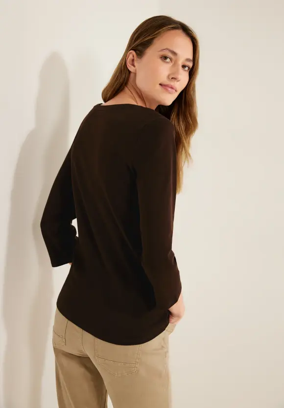 CECIL Basic Shirt mit Rundhals