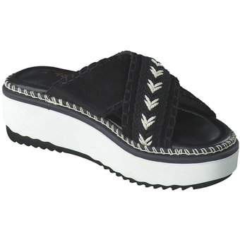 Tamaris Pantolette in schwarz