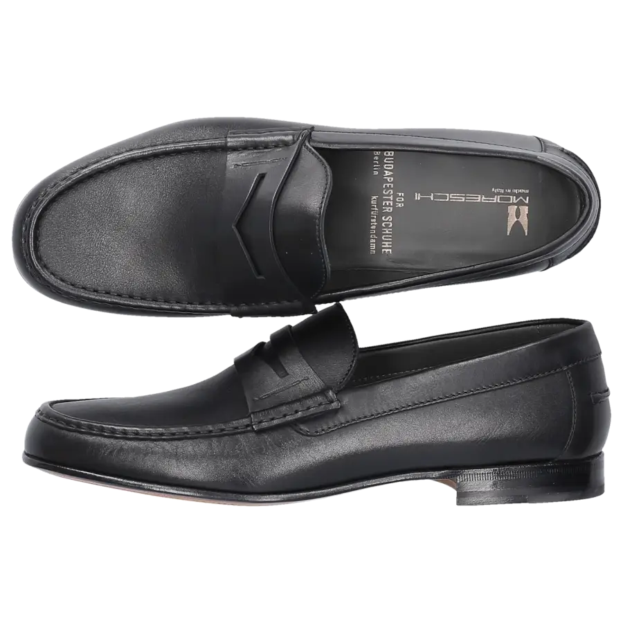 Moreschi - Loafer BORGOGNA Kalbsleder - schwarz