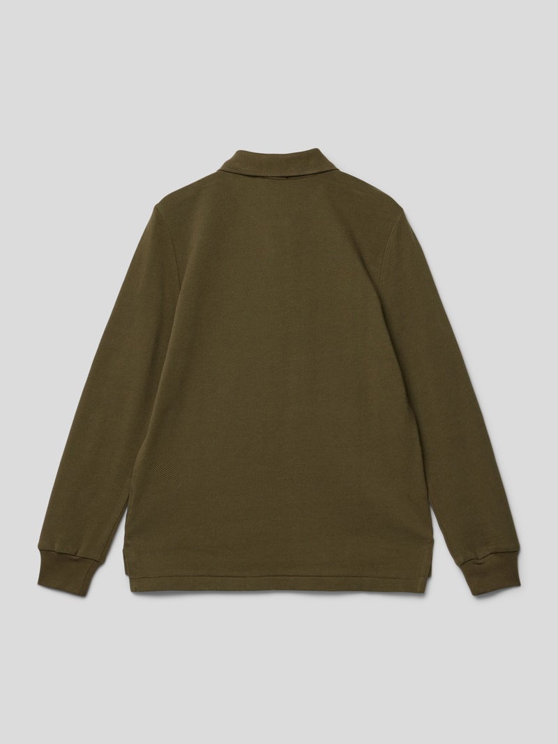 Longsleeve mit Polokragen in ecru