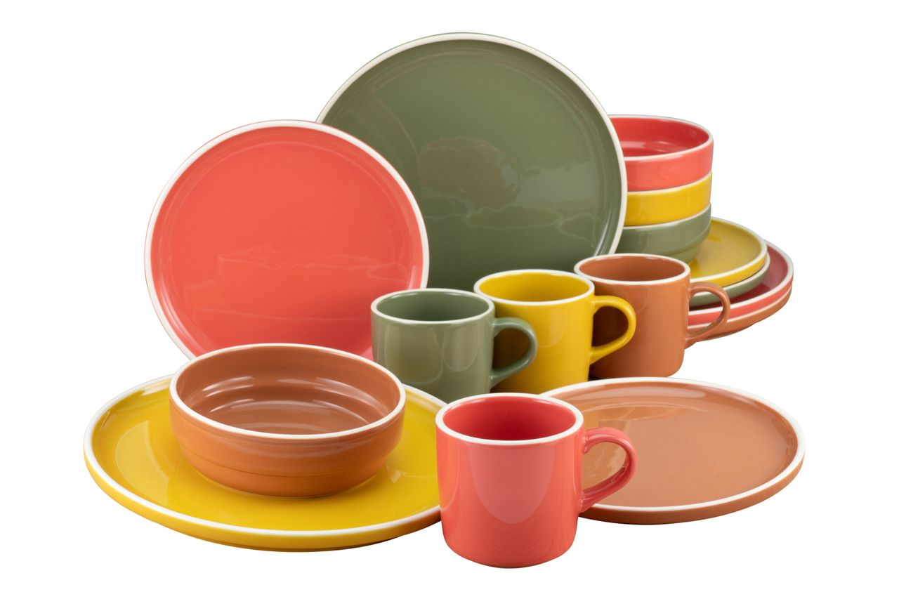 CreaTable Stack INDIAN SUMMER Kombiservice 16-tlg