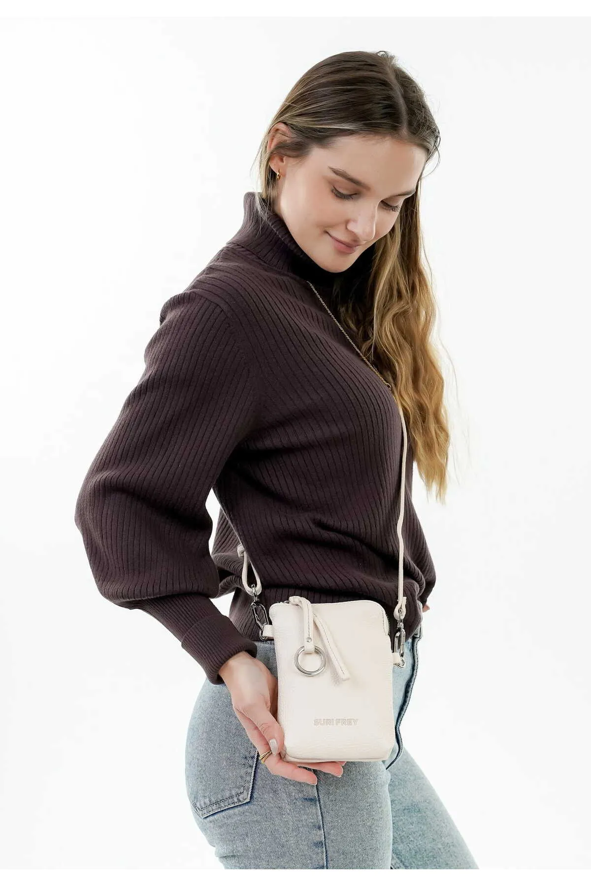 SURI FREY  Umhängetasche - Beige - Unifarben