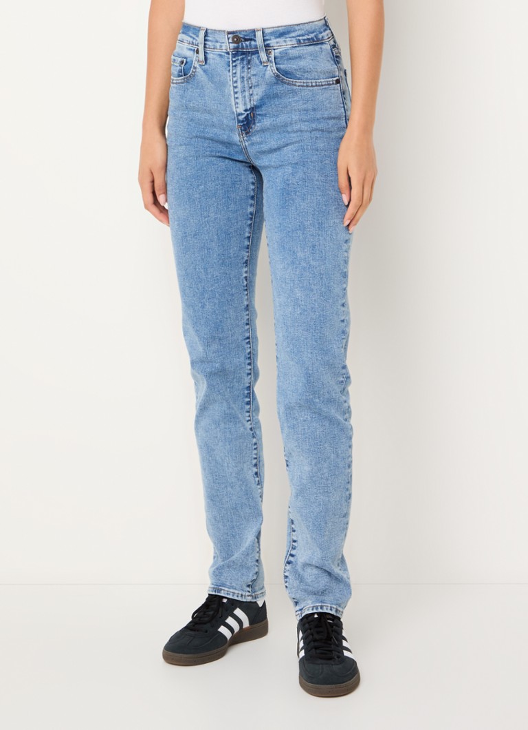Levi's 724 traperice visokog struka slim fit od mješavine liocella srednje prane boje