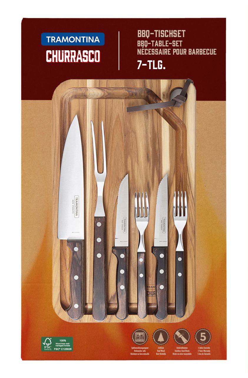Tramontina BBQ-Tischset, 7 tlg.