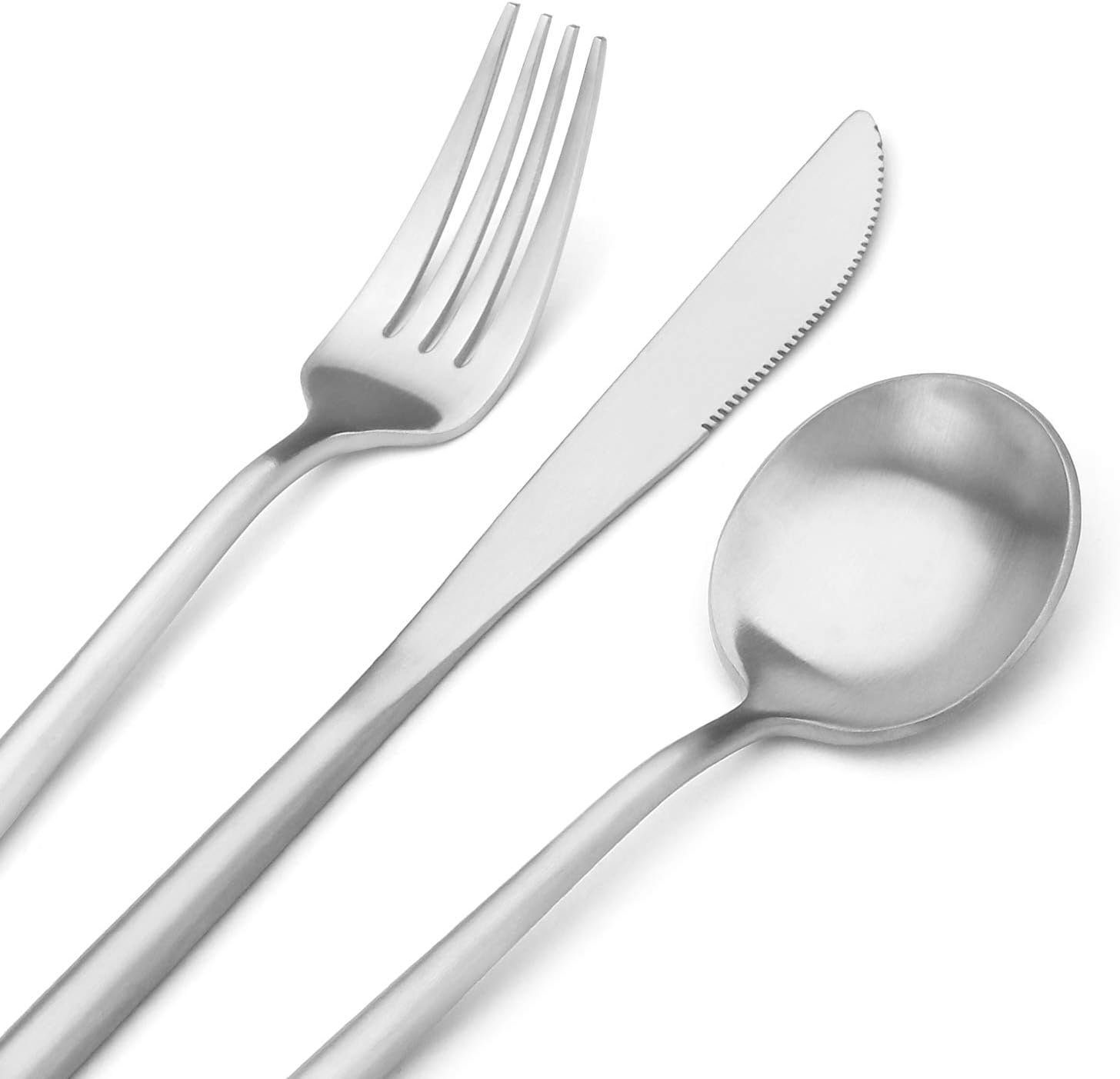 KingLux Besteck-Set 60Teiliges Essbesteck Tafelbesteck Set glänzend Spülmaschinenfest