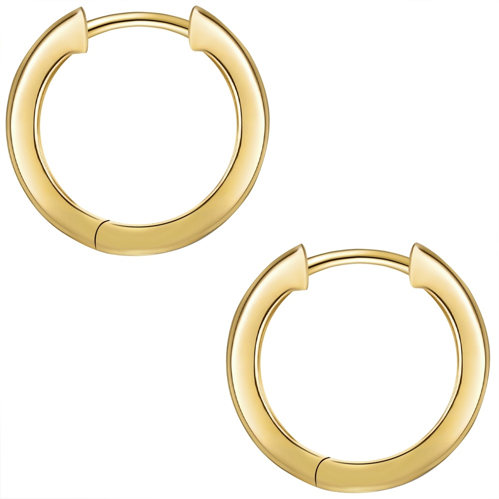 Glanzstücke München Créoles en argent Argent sterling en Or jaune Boucles d'oreilles
