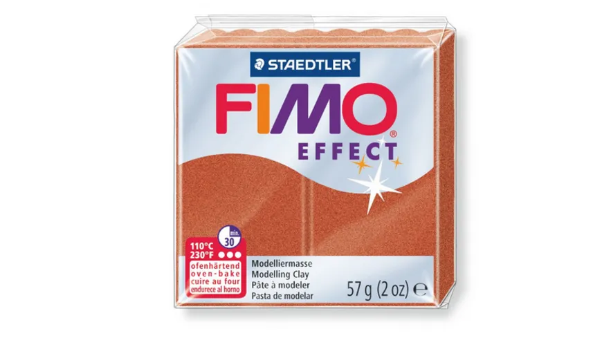 STAEDTLER FIMO - 8020-27 effect Ofenhärtende Modelliermasse Metallic kupfer 57 g
