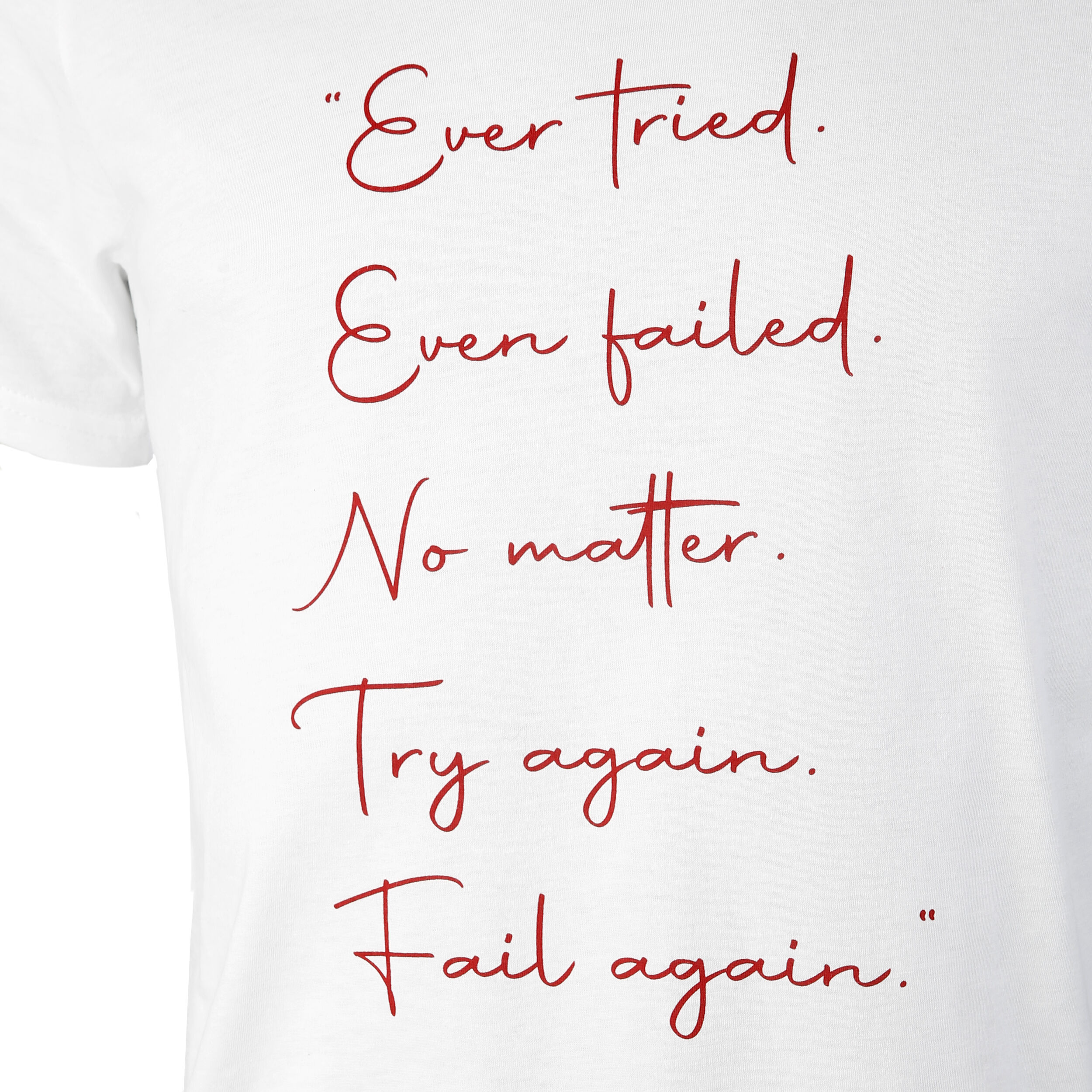 Ever Tried T-Shirt Herren - Weiß, Rot