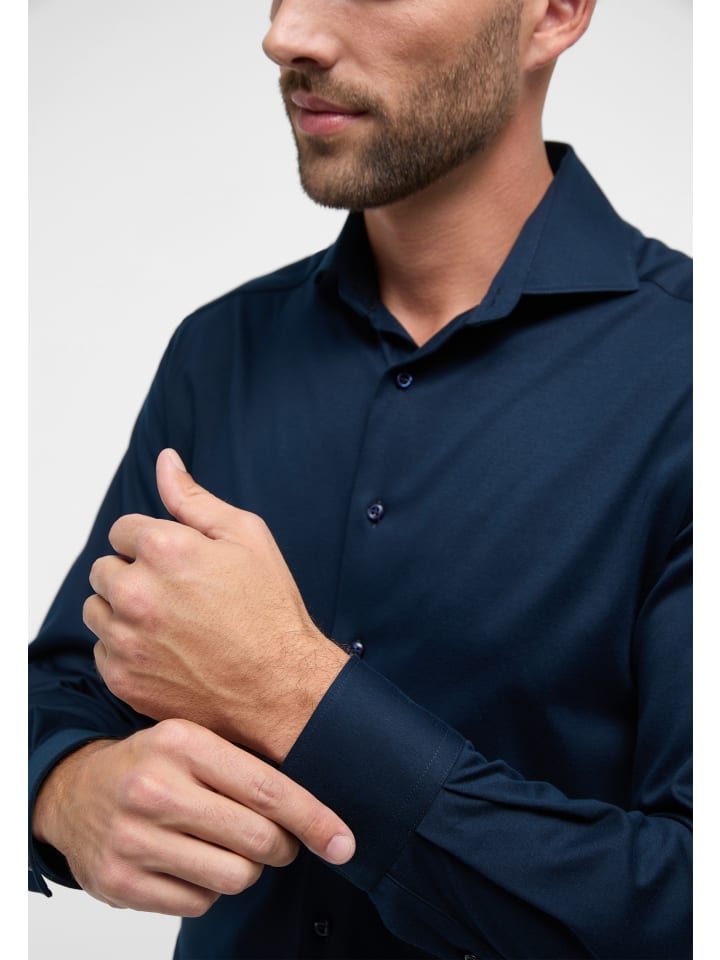 Eterna Hemd MODERN FIT in dunkelblau günstig kaufen