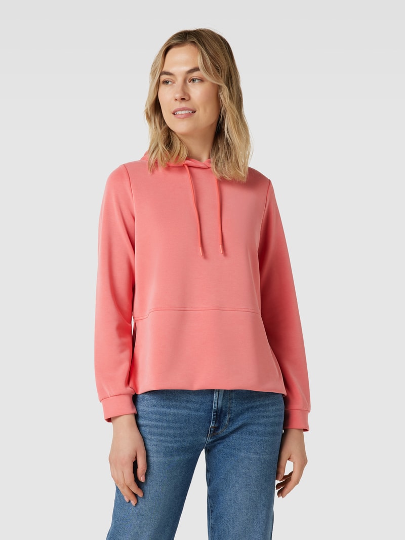 Hoodie in unifarbenem Design Modell 'Gammi' in koralle