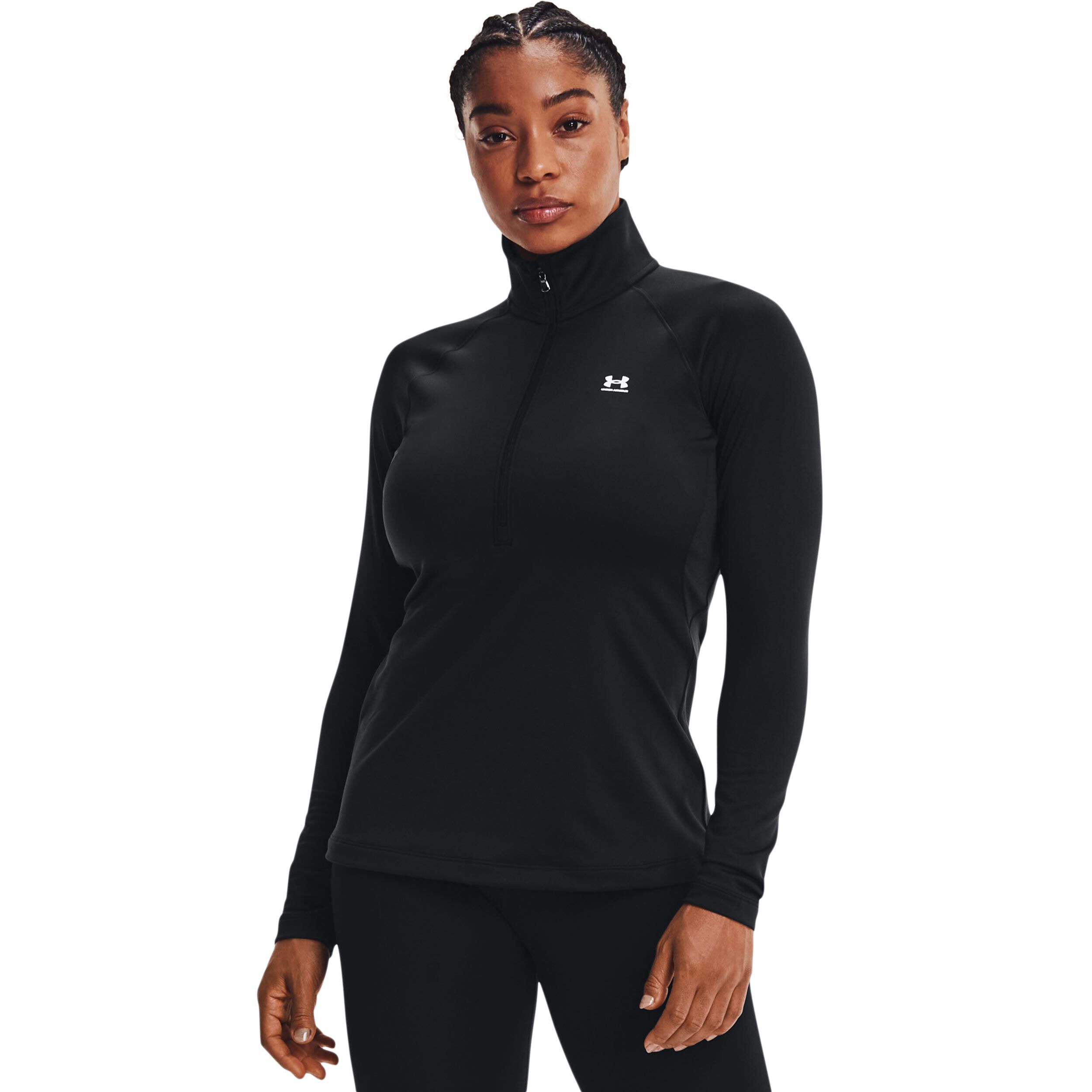 Coldgear Authentics Half-Zip Longsleeve Damen - Schwarz
