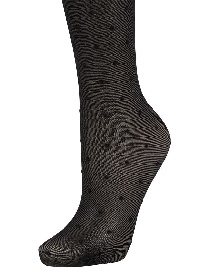 Strumpfhose mit Punktmuster - 15 DEN Modell Dot in schwarz