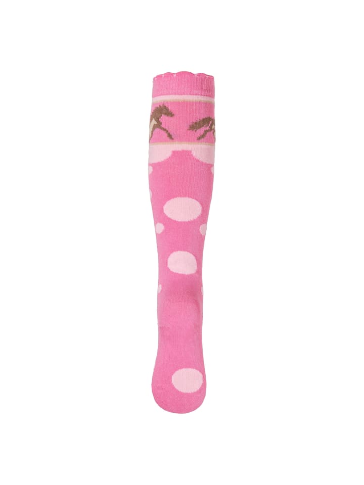 Cotton Prime® Kinder Kniestrümpfe 6 Paar, mit Pferde Motiven in Rosa günstig kaufen