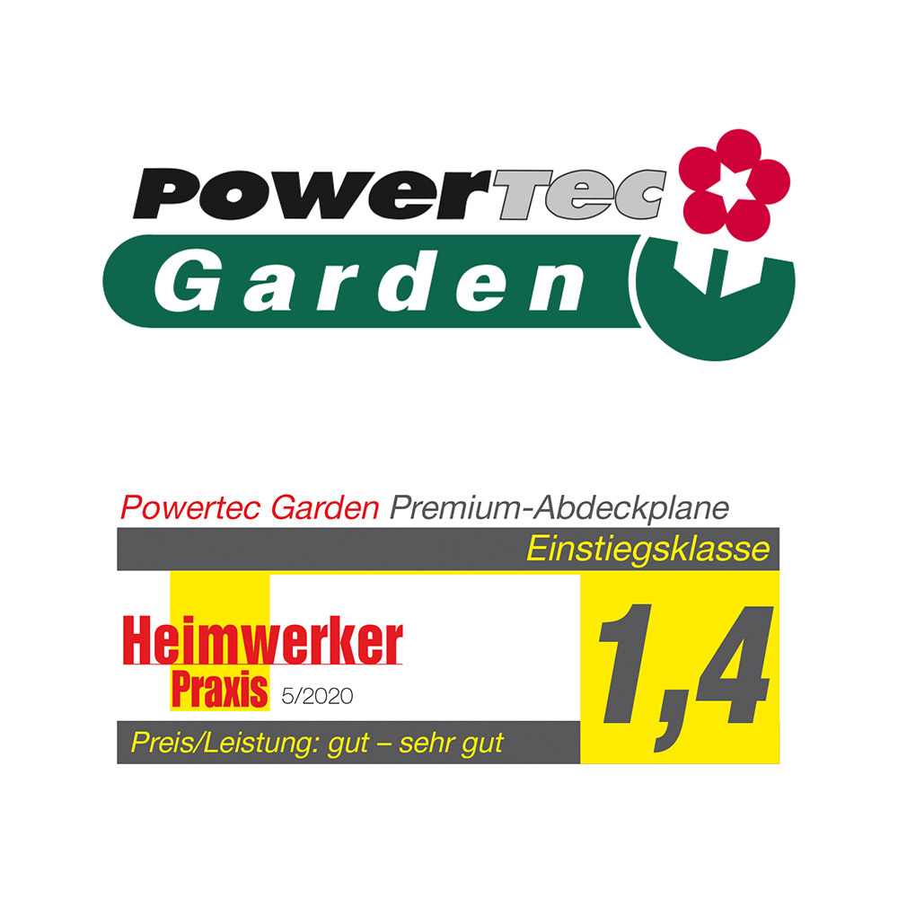 Hecht Premium-Abdeckplane, Grün - 2er-Set, 2 x 3 m / 2 x 2 m