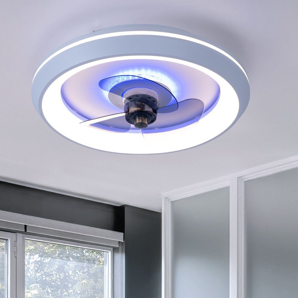 etc-shop Deckenventilator, Deckenventilator mit Licht Lampen mit Ventilator