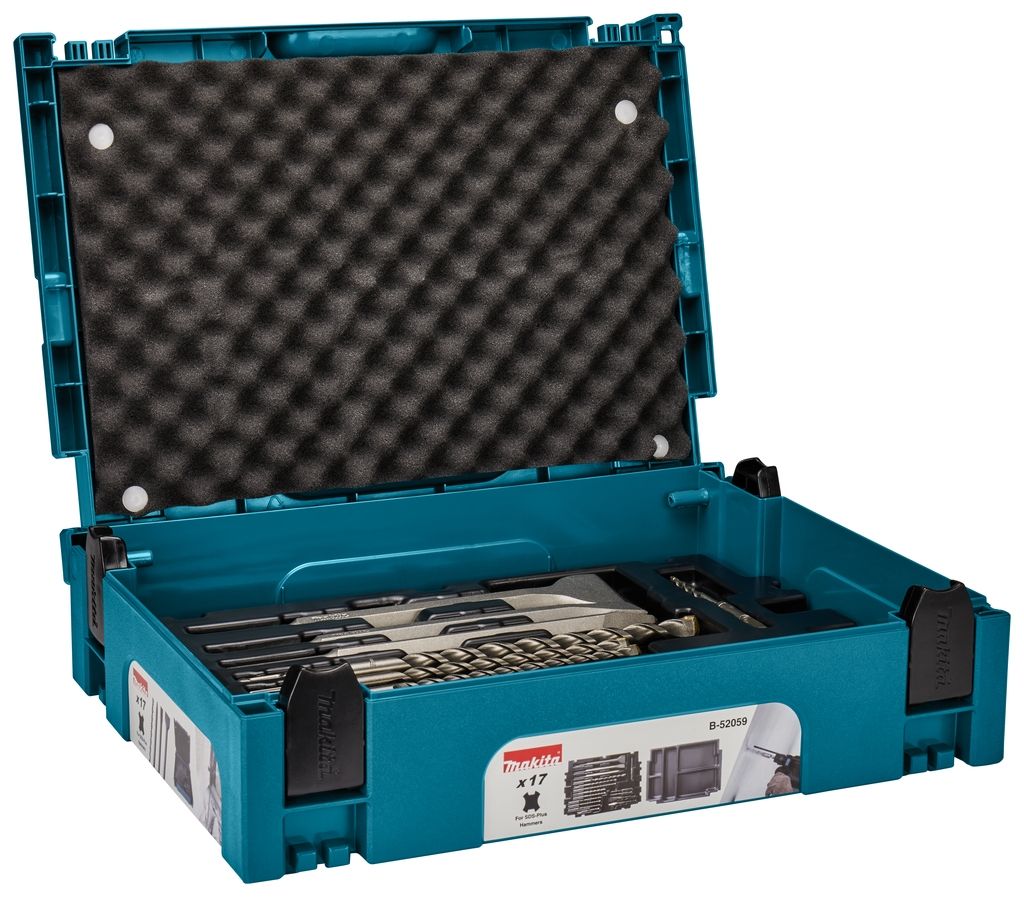 Accessori Makita B-52059 Set di punte/scalpelli da 17 pezzi SDS-PLUS, in Mbox1
