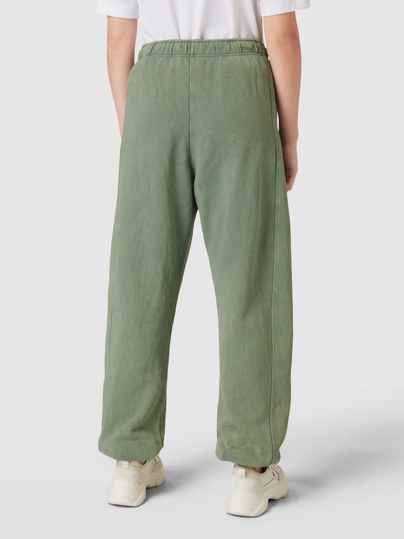 Jogpants mit elastischem Bund in lindgrün