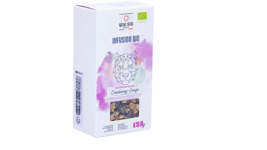 Quai Sud Bio Kräutertee Cranberry Salbei 125 g